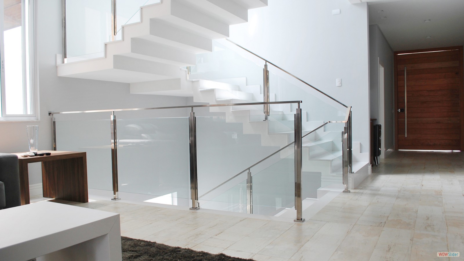 Corrimão Tubo Quadrado Inox 1
